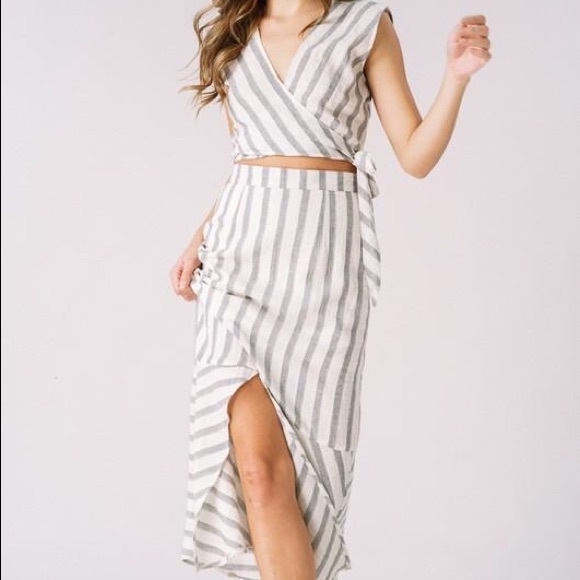 Stripe Skirt Set - Picture 2 of 4